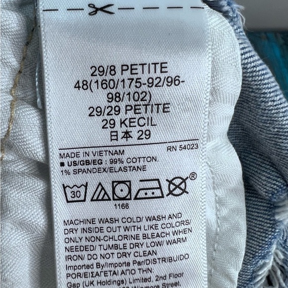 Gap High Rise Cheeky Distressed Denim Jean Shorts Size 29 Casual - Picture 13 of 13